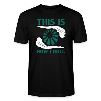 Swimmers Swimming 50 meters track Breaststroke - Stanley/Stella CRAFTER Unisex Organic T-Shirt - black - Front - Alina (178cm) & Michal (187cm)