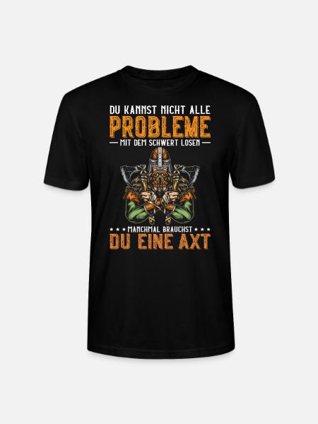 Axt Nordmann Wikinger Geschenkidee - Stanley/Stella Unisex Bio-T-Shirt CRAFTER - Schwarz