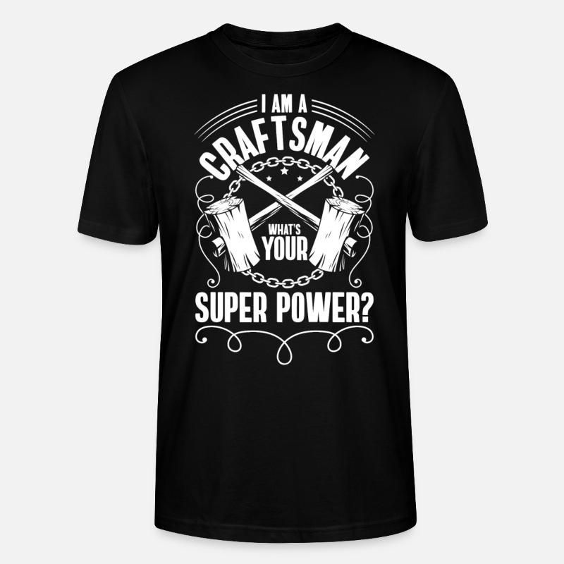 Artisan Profession de maçon tournevis - T-shirt bio CRAFTER Stanley Stella Unisexe - noir