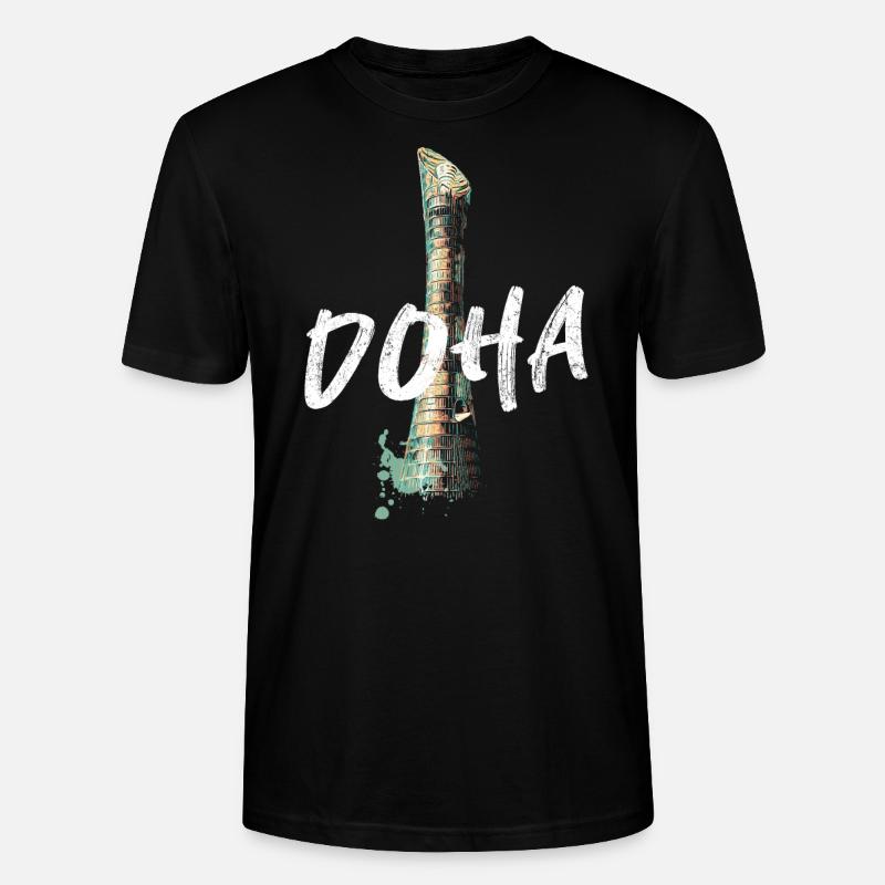 Sheikh Khalifa Stadion, Doha - Stanley/Stella Unisex Bio-T-Shirt CRAFTER - Schwarz