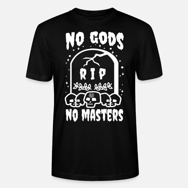 No Gods No Masters - Stanley/Stella Unisex Bio-T-Shirt CRAFTER - Schwarz