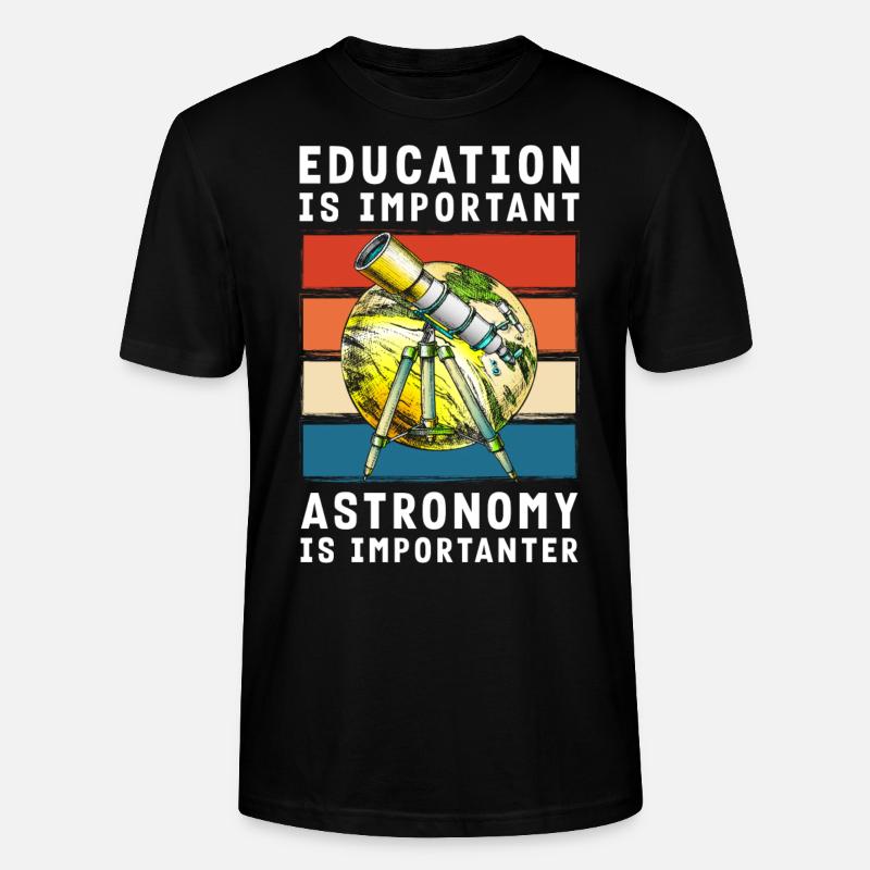 Star Rocket Solar System Science - Stanley/Stella CRAFTER Unisex Organic T-Shirt - black