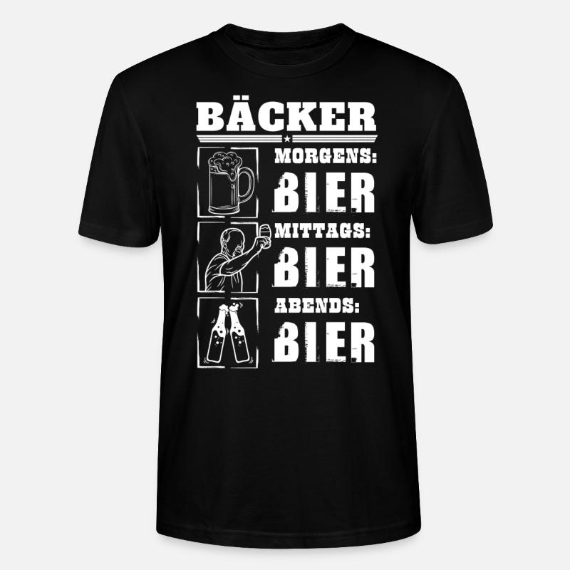 Mon quotidien de boulanger - T-shirt bio CRAFTER Stanley Stella Unisexe - noir
