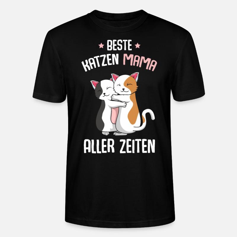 Meilleure maman chat - T-shirt bio CRAFTER Stanley Stella Unisexe - noir