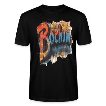 Bochum - Stanley/Stella Unisex Bio-T-Shirt CRAFTER - Schwarz - Vorne - Alina (178cm) & Michal (187cm)