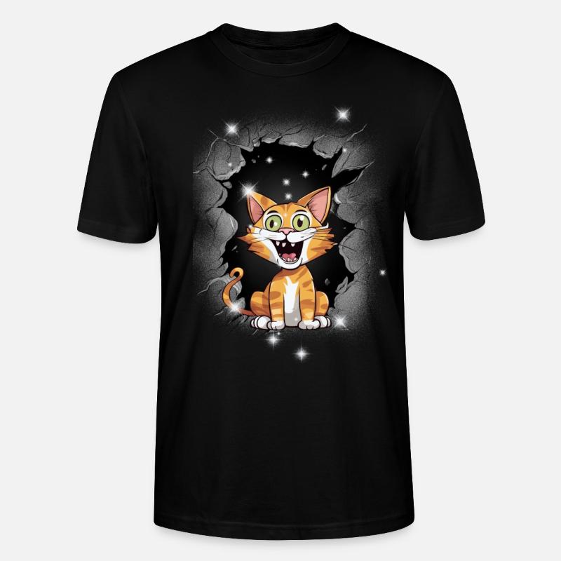 Chat Chats Chaton Mystique - T-shirt bio CRAFTER Stanley Stella Unisexe - noir