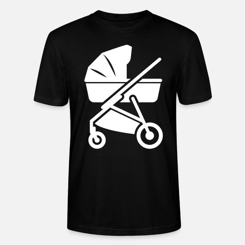 Poussette bébé - T-shirt bio CRAFTER Stanley Stella Unisexe - noir