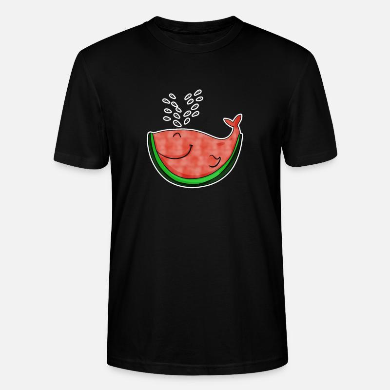 Pastèque Baleine - T-shirt bio CRAFTER Stanley Stella Unisexe - noir