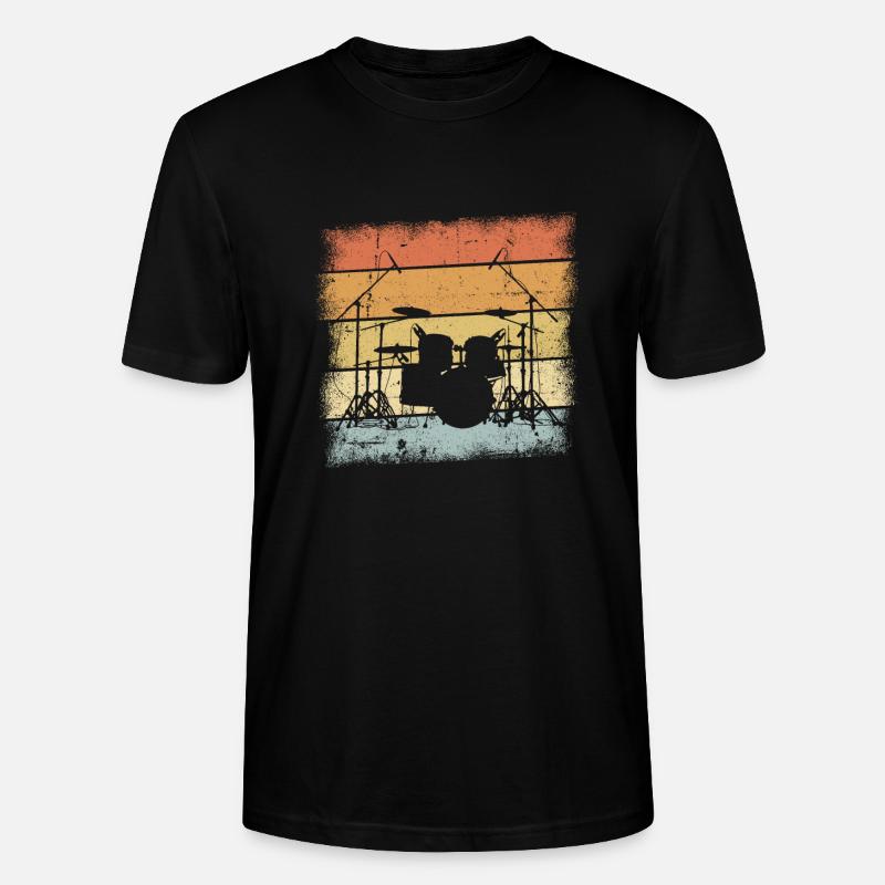 Drummer - Stanley/Stella Unisex Bio-T-Shirt CRAFTER - Schwarz
