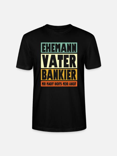 Bankier Vater Ehemann Held - Stanley/Stella Unisex Bio-T-Shirt CRAFTER - Schwarz