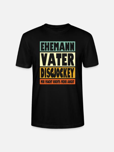 Discjockey Vater Ehemann Held - Stanley/Stella Unisex Bio-T-Shirt CRAFTER - Schwarz