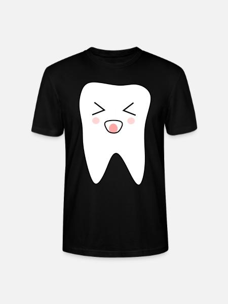 Tooth, Teeth, Dentist - Stanley/Stella CRAFTER Unisex Organic T-Shirt - black
