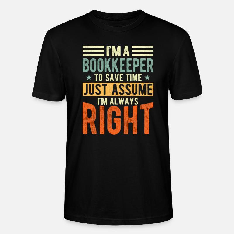 Buchhalter - Stanley/Stella Unisex Bio-T-Shirt CRAFTER - Schwarz