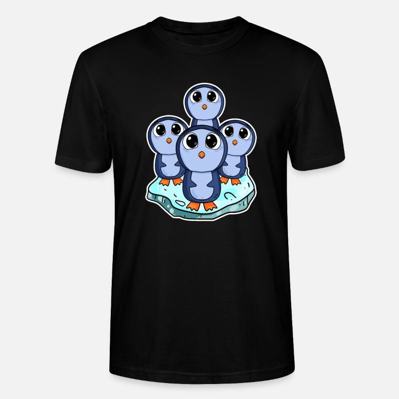 Pinguine - Stanley/Stella Unisex Bio-T-Shirt CRAFTER - Schwarz
