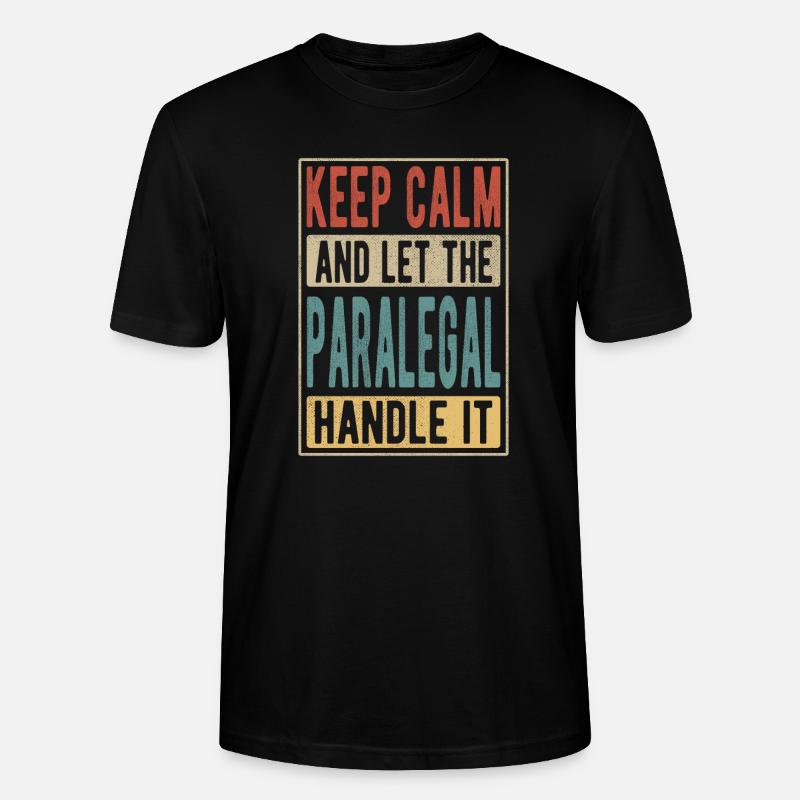 Rechtsanwaltsfachangestellte Retro-Geschenk - Stanley/Stella Unisex Bio-T-Shirt CRAFTER - Schwarz