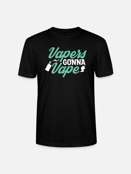 Elektro Zigarette E-Zigarette E-Shisha Vape - Stanley/Stella Unisex Bio-T-Shirt CRAFTER - Schwarz