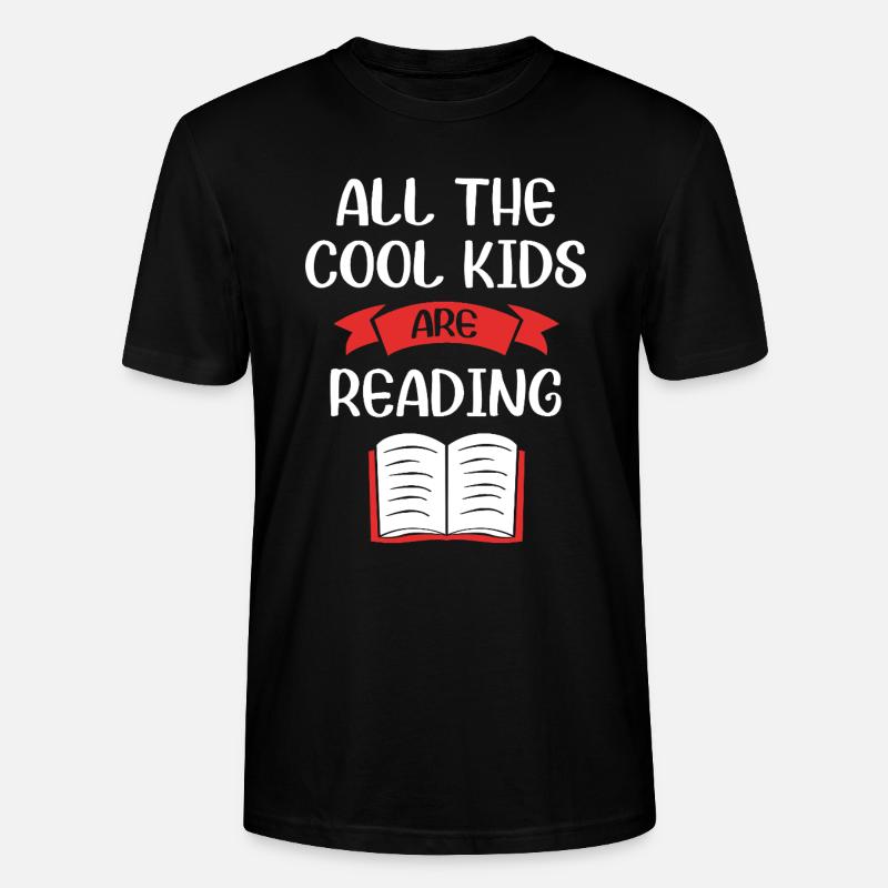 Bookworm Reading Enseignant d’école primaire - T-shirt bio CRAFTER Stanley Stella Unisexe - noir