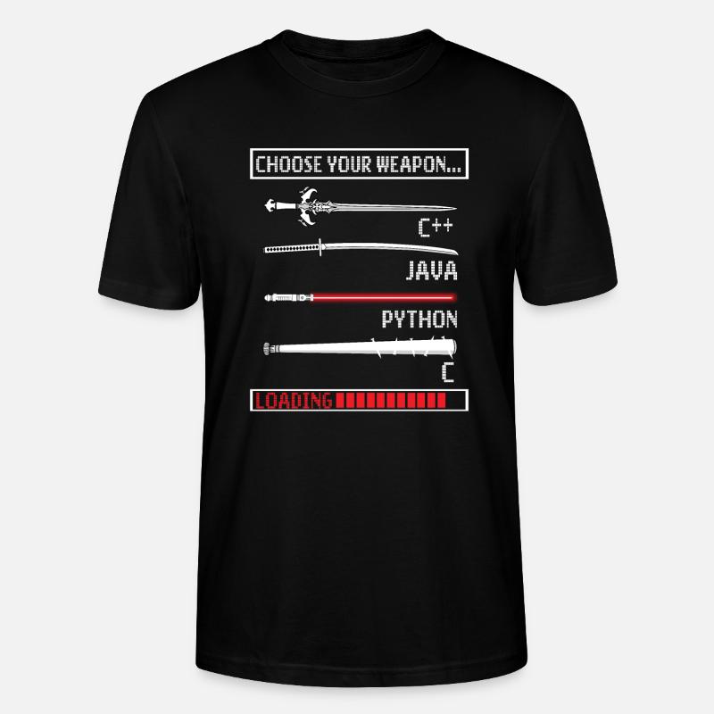 Programmierer Geschenk Java C Programmierung - Stanley/Stella Unisex Bio-T-Shirt CRAFTER - Schwarz