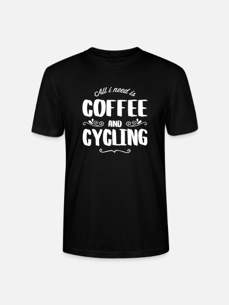 Cycling & Coffee - T-shirt bio CRAFTER Stanley Stella Unisexe - noir