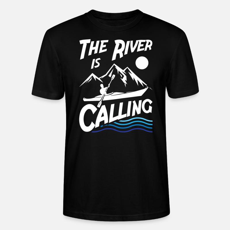 The River is Calling - Stanley/Stella CRAFTER Unisex Organic T-Shirt - black