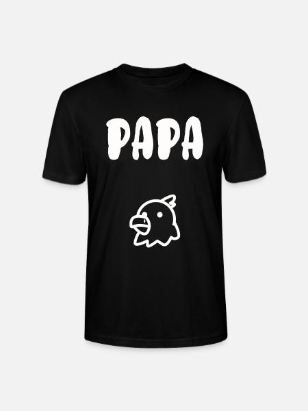 Papa poule - T-shirt bio CRAFTER Stanley Stella Unisexe - noir