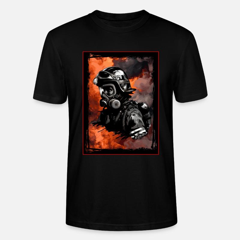 Pompier Pompier - T-shirt bio CRAFTER Stanley Stella Unisexe - noir