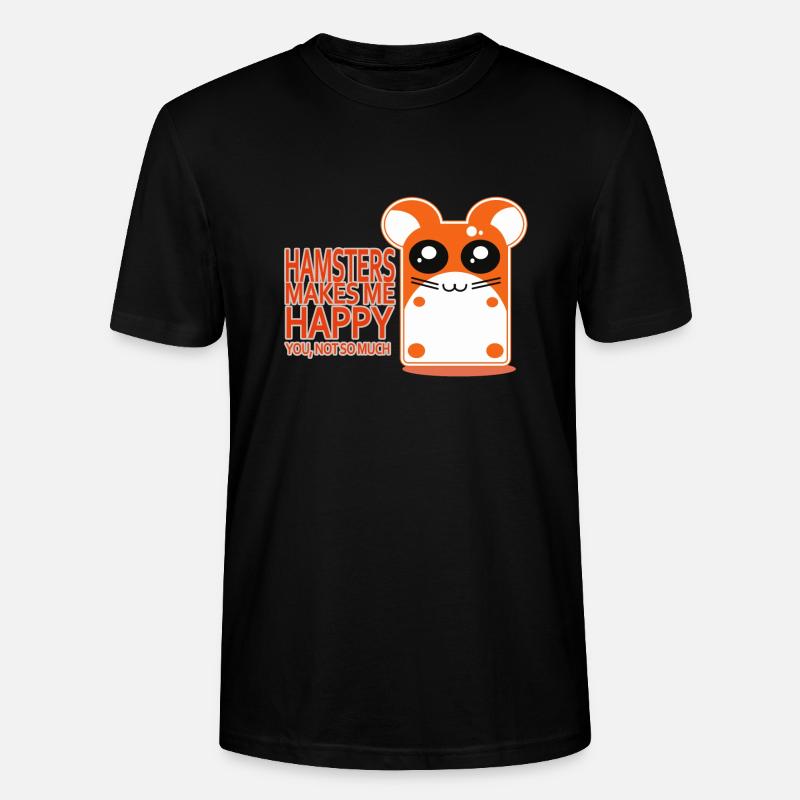 Hamster - Stanley/Stella Unisex Bio-T-Shirt CRAFTER - Schwarz