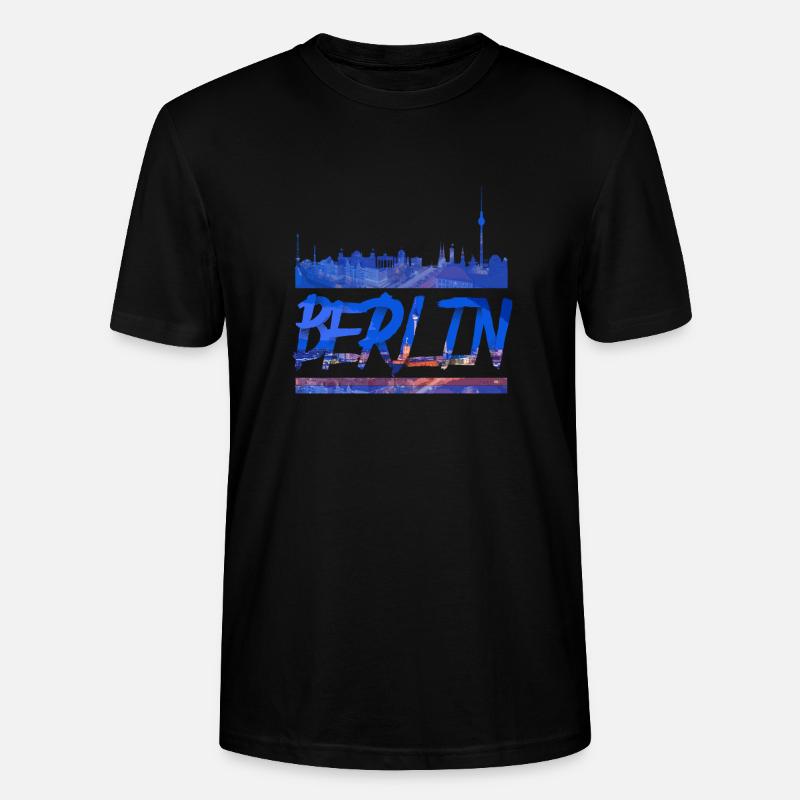 Berlin - T-shirt bio CRAFTER Stanley Stella Unisexe - noir
