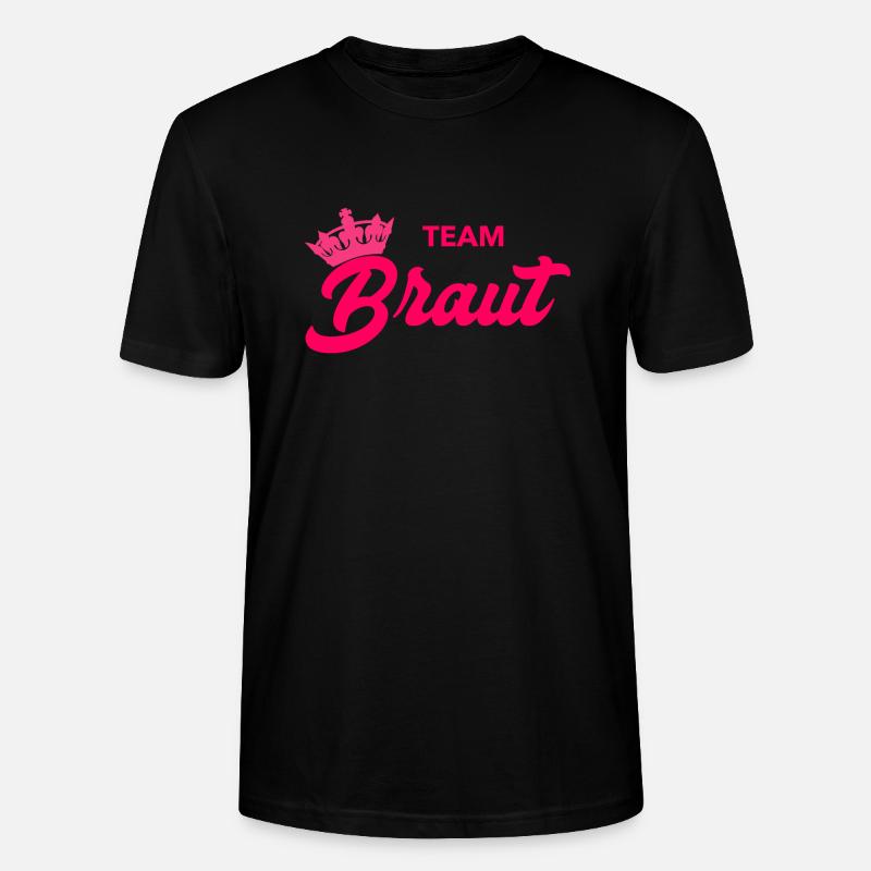 Team bride - Stanley/Stella CRAFTER Unisex Organic T-Shirt - black