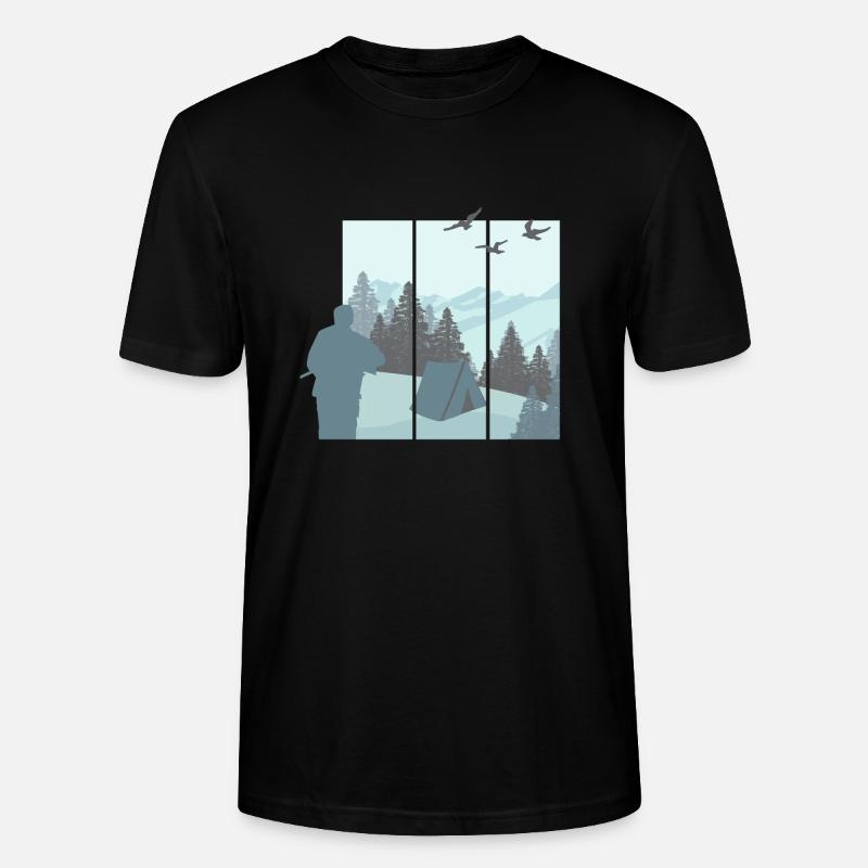 Tentes et nature - T-shirt bio CRAFTER Stanley Stella Unisexe - noir
