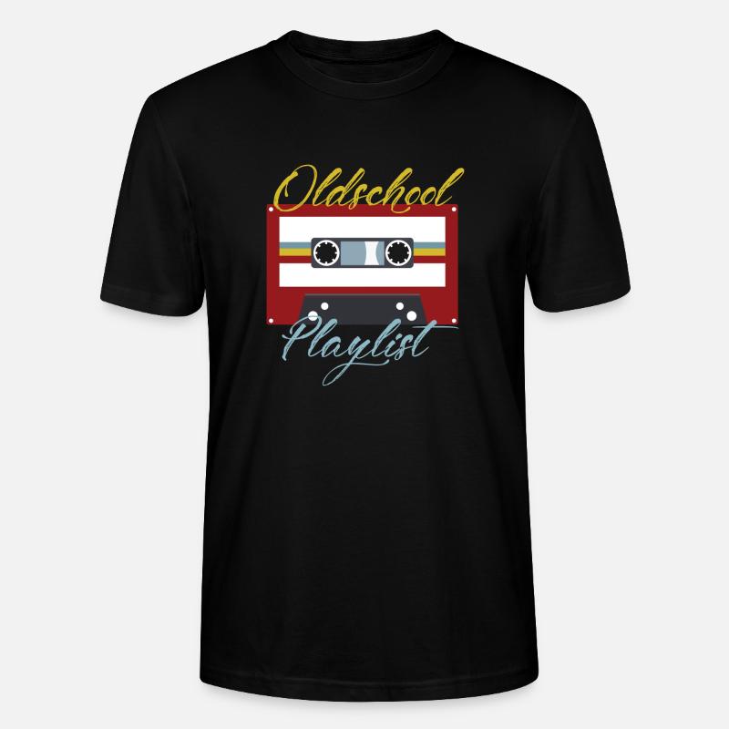 cassette - Stanley/Stella CRAFTER Unisex Organic T-Shirt - black