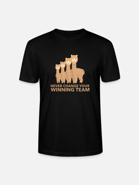 Alpaka Team - Stanley/Stella Unisex Bio-T-Shirt CRAFTER - Schwarz
