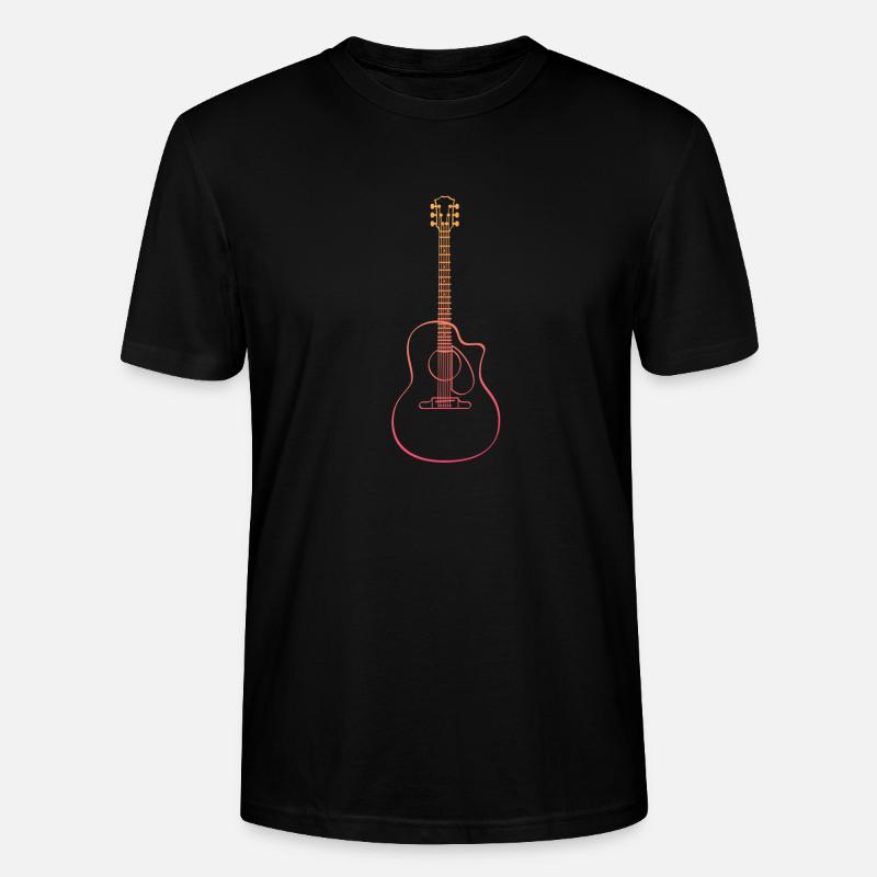 guitare - T-shirt bio CRAFTER Stanley Stella Unisexe - noir