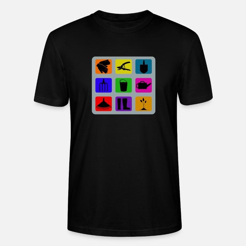 Gartenarbeit - Stanley/Stella Unisex Bio-T-Shirt CRAFTER - Schwarz