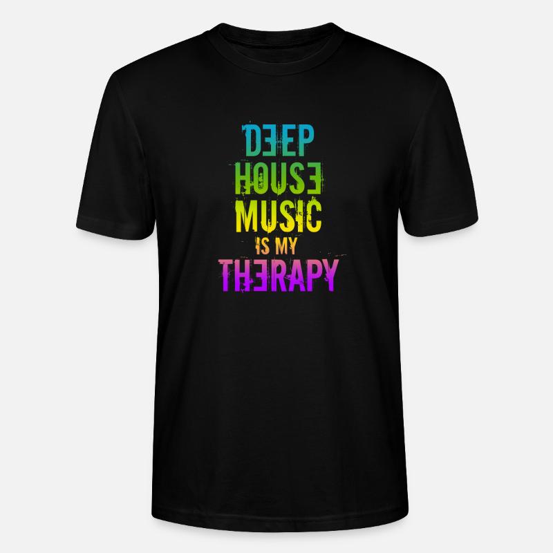Deep House - T-shirt bio CRAFTER Stanley Stella Unisexe - noir