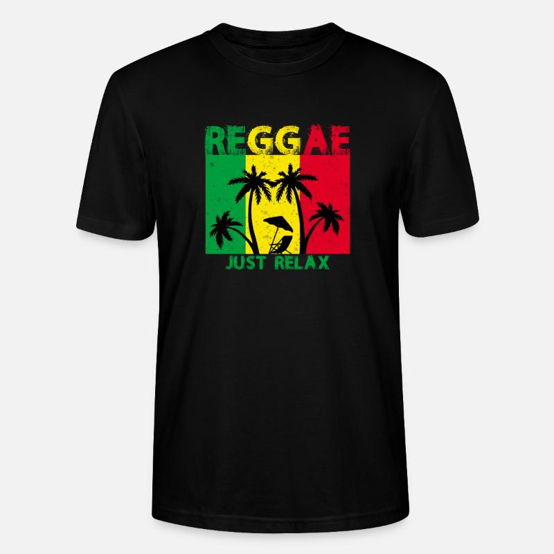 reggae - T-shirt bio CRAFTER Stanley Stella Unisexe - noir