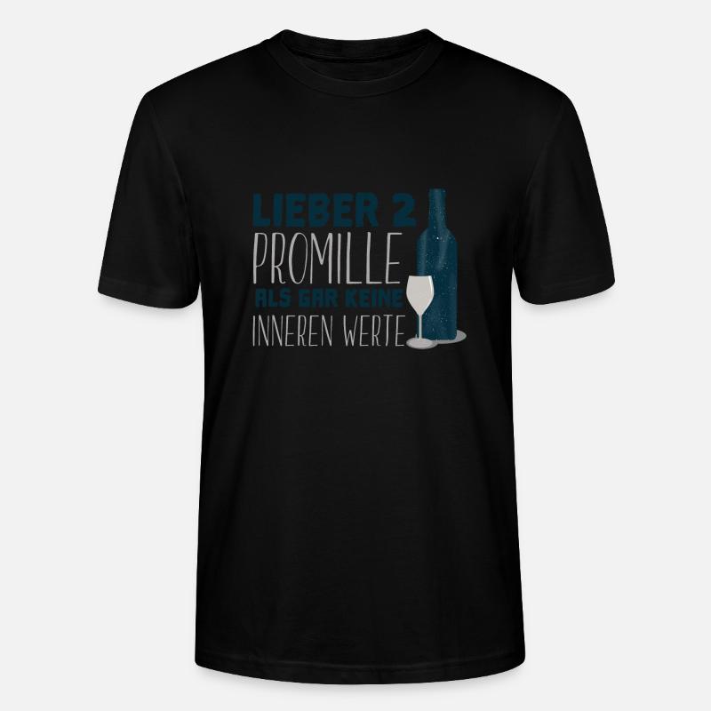 Wein - Stanley/Stella Unisex Bio-T-Shirt CRAFTER - Schwarz