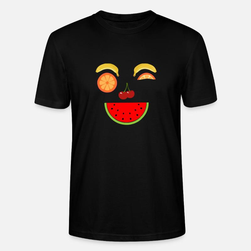 fruits - T-shirt bio CRAFTER Stanley Stella Unisexe - noir