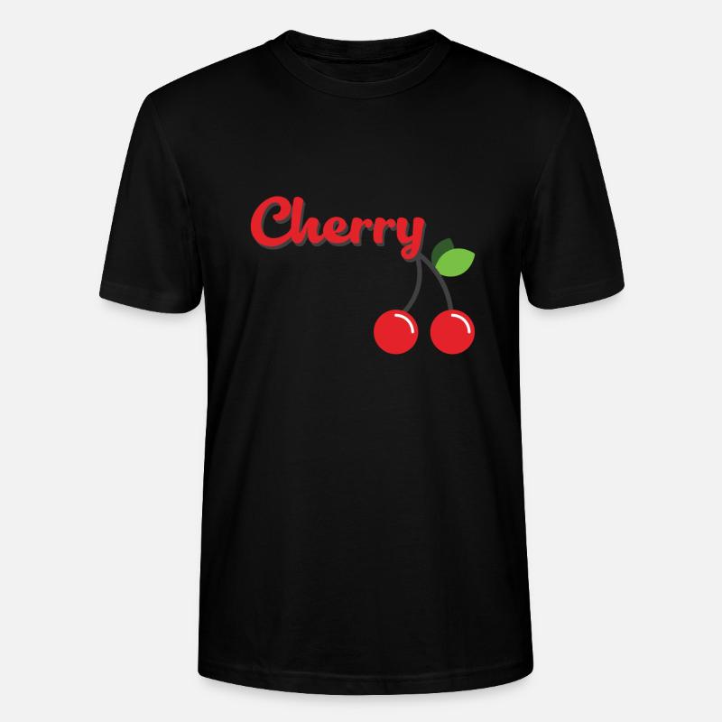 cerise - T-shirt bio CRAFTER Stanley Stella Unisexe - noir