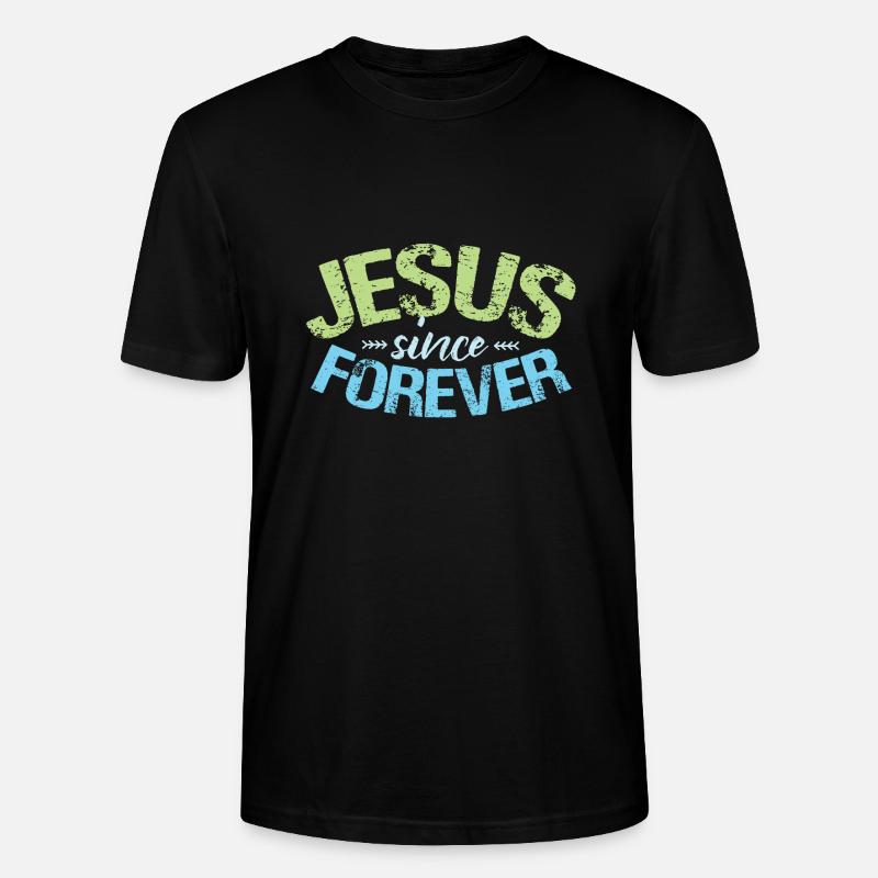 Jesus - Stanley/Stella Unisex Bio-T-Shirt CRAFTER - Schwarz