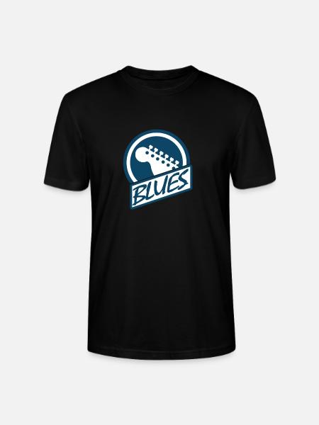 blues - Stanley/Stella CRAFTER Unisex Organic T-Shirt - black