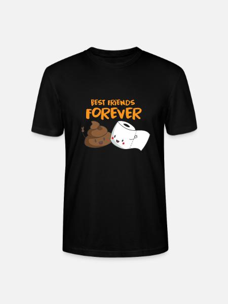 Beste Freunde - Stanley/Stella Unisex Bio-T-Shirt CRAFTER - Schwarz