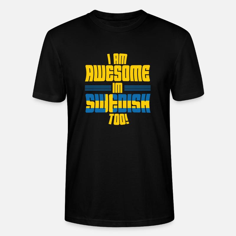 Suède - T-shirt bio CRAFTER Stanley Stella Unisexe - noir
