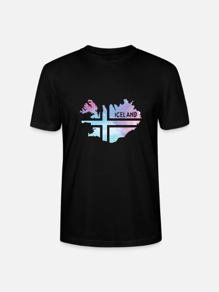 Iceland - Stanley/Stella CRAFTER Unisex Organic T-Shirt - black