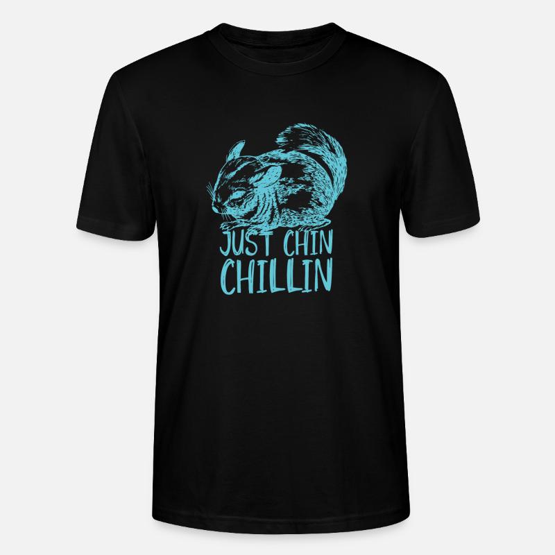 chinchilla - Stanley/Stella CRAFTER Unisex Organic T-Shirt - black