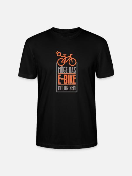 E-Bike - Stanley/Stella Unisex Bio-T-Shirt CRAFTER - Schwarz