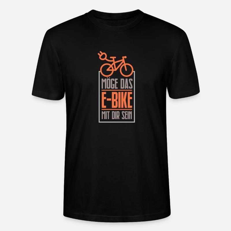 E-Bike - Stanley/Stella Unisex Bio-T-Shirt CRAFTER - Schwarz