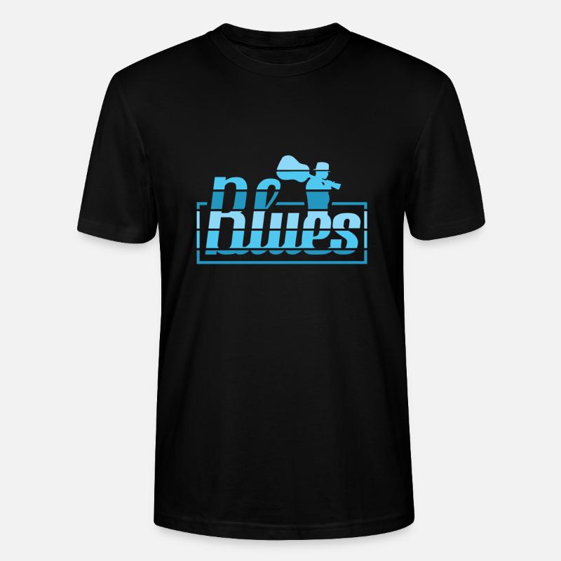 Blues - T-shirt bio CRAFTER Stanley Stella Unisexe - noir