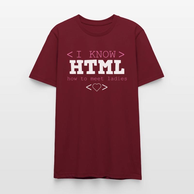 HTML Editor Hypertext Markup Language Web Document Stanley/Stella CRAFTER Unisex Organic T-Shirt