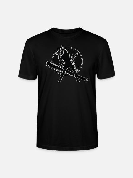 Baseball Baseballspieler Baseballschläger Batter - Stanley/Stella Unisex Bio-T-Shirt CRAFTER - Schwarz